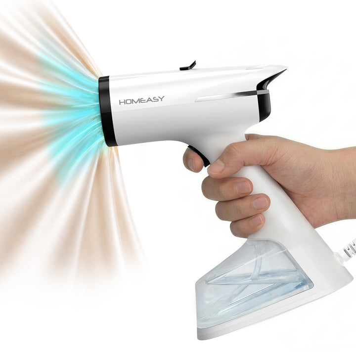 HOMEASY Dampfglätter mit Saugfunktion für Kleidung 6000Pa Vakuum Technologie 25s Schnellaufheizung 2
