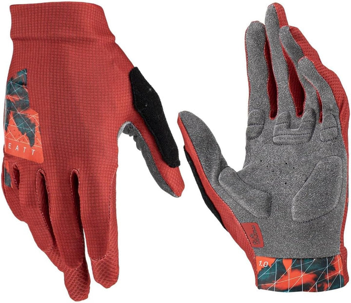 Leatt Men's MTB 1.0 Gloves (Padded Palm) S Lava, S Lava