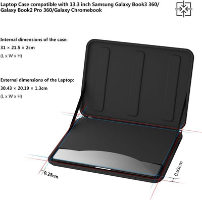 Smatree Hartschalen-Laptop-Tragetasche für Galaxy Book 3 360/Galaxy Book Pro/Galaxy Book Pro 360 13,