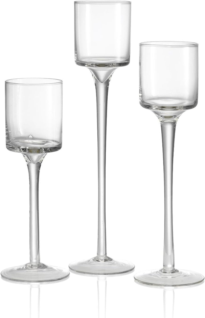3 Set Elegantes Windlicht Kerzenhalter Teelichthalter Tischdekoration für Hochzeit