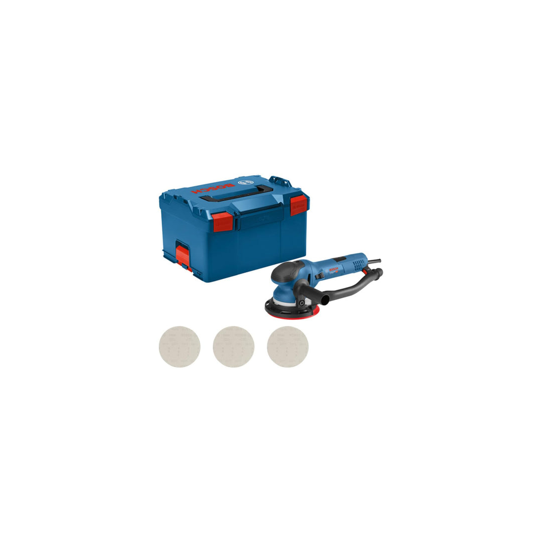 Bosch Professional Exzenterschleifer GET 75-150 (750 W, Schleifteller-Ø: 150 mm, in L-BOXX) in L-BOX
