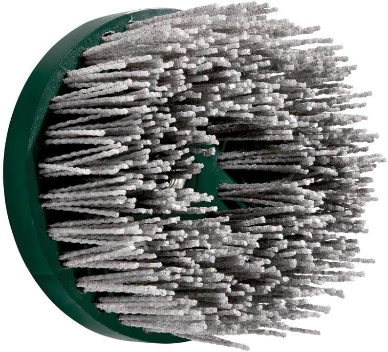 metabo Tellerbürste 130 mm M14 P80 SiC – Schleifbürste mit gewellten Siliciumcarbid-Borsten Ø 1,27 m