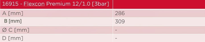 Flamco Flexcon Premium 12L 1/3bar Ausdehnungsgefäss -16915 12L / 1 [3 bar] Rot, 12L / 1 [3 bar] Rot