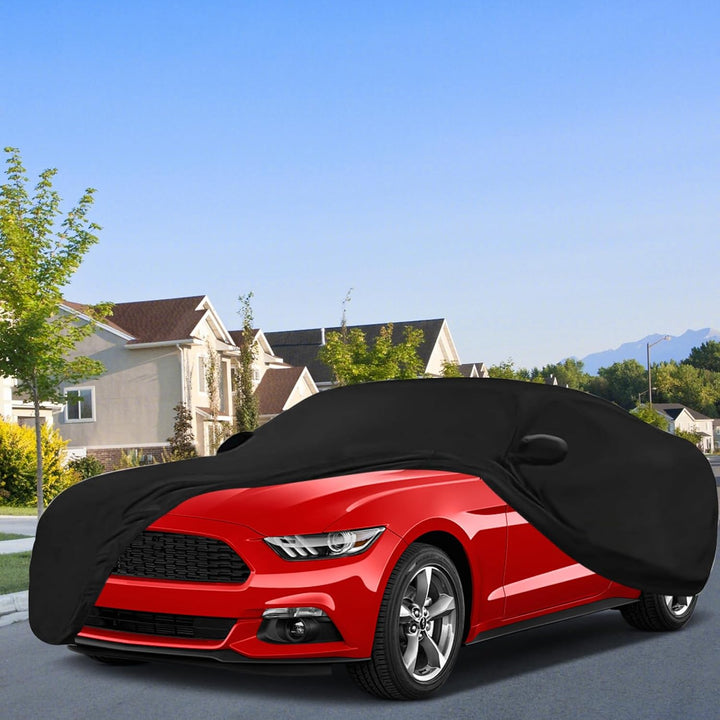 Autoabdeckung Indoor Kompatibel mit Ford Mustang 2005-2024, Stretch Atmungsaktiv Staubschutz Vollgar