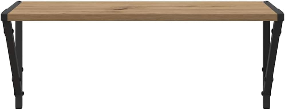 vidaXL Wandregale 2 pcs Artisan-Eiche 60 x 25 x 25,5 cm Holzwerkstoff, Moderne, robuste Wandregale,