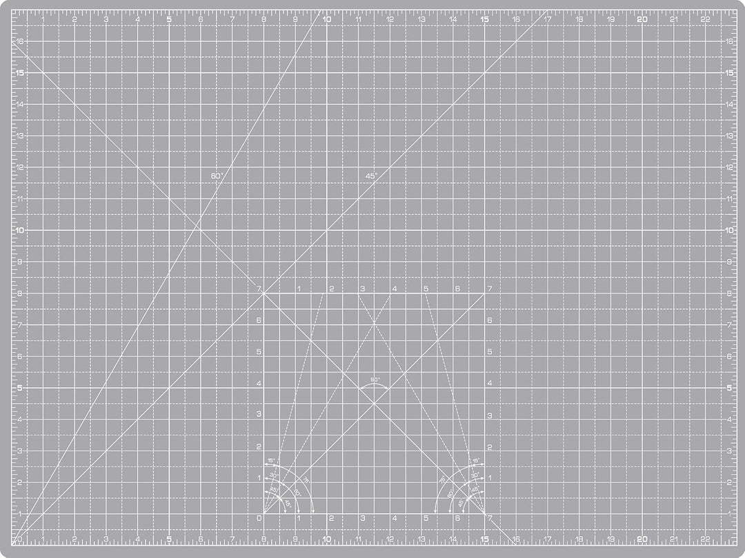 La Canilla Schneidematte A2 Selbstheilend (60x45 cm - 24x18") Cutting Mat Schneideunterlage für Bast