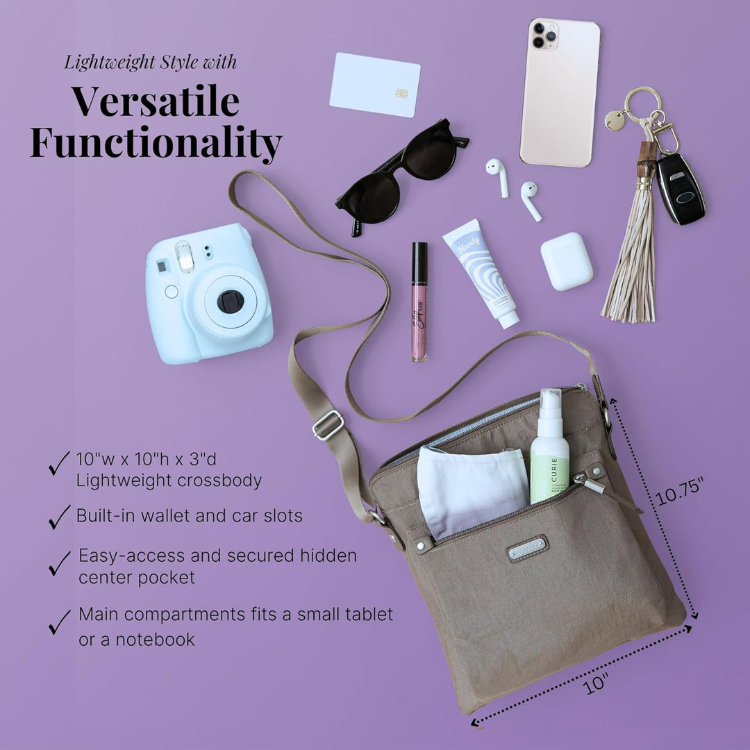 Baggallini Damen with Phone Wristlet Go Bagg mit RFID-Handy-Armband, Cornflower