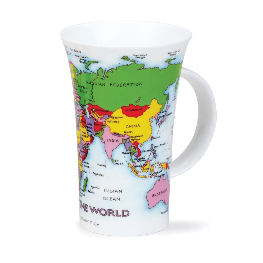 DUNOON Tasse Form Glencoe Motiv "Map of the World "