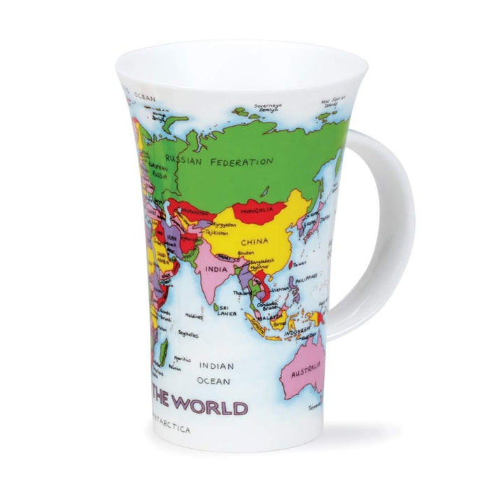 DUNOON Tasse Form Glencoe Motiv "Map of the World "