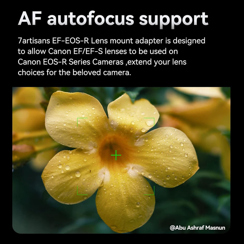 7artisans EF-EOS R Objektivadapter Autofokus Objektiv Speedbooster Konverter Ring kompatibel für Can