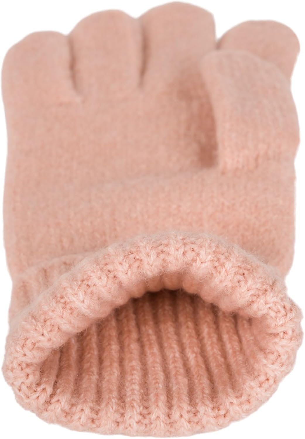 styleBREAKER Damen Strickhandschuhe mit Zopfstrickmuster, warme Winter Fingerhandschuhe, vielseitige
