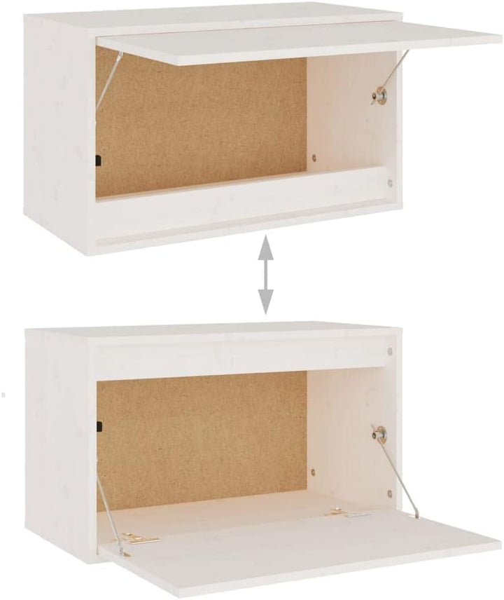 homiuse TV-Schränke 3 STK. Weiss Massivholz Kiefer TV Schrank Set Wohnzimmer MöBel Fernsehschrank Tv