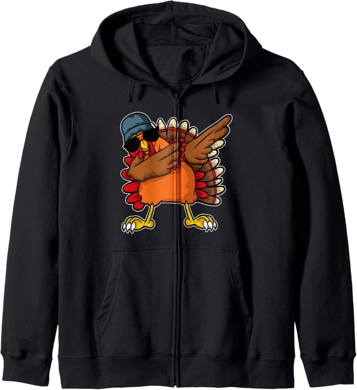 Dabbing Thanksgiving Turkey Gift - Family Holiday Design Kapuzenjacke