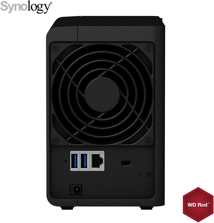 Synology DS218/2G/20T-WDRED NAS-Systeme 20To Schwarz WD Rot 20To, WD Rot 20To