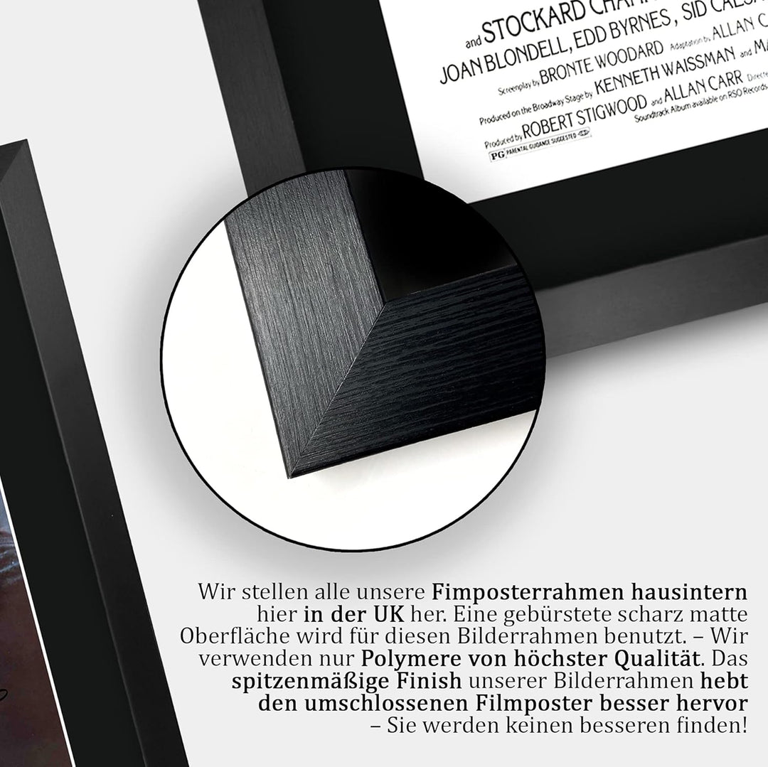 HWC Trading Grease A3 Gerahmte Signiert Gedruckt Autogramme Bild Druck-Fotoanzeige Geschenk Für Oliv