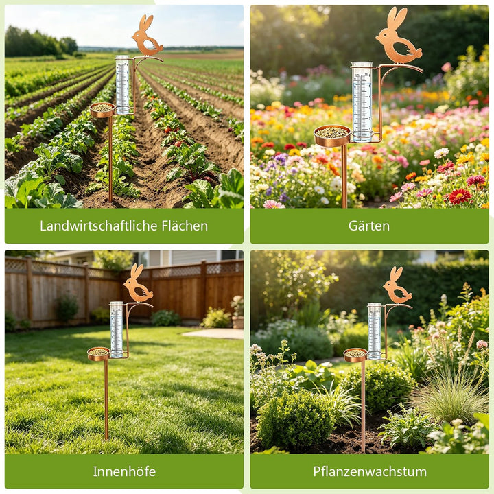 Regenmesser Frostsicher Regenmesser Garten Regenwassermesser mit Erdspiess | Gartendeko Niederschlag