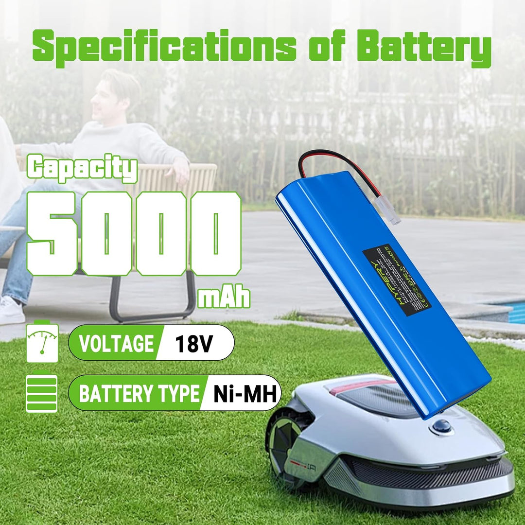 5000mAh NI-MH Ersatzakku für Husqvarna Automower Roboter-Rasenmäher 210C, 220AC, 230ACX, 260ACX, 265