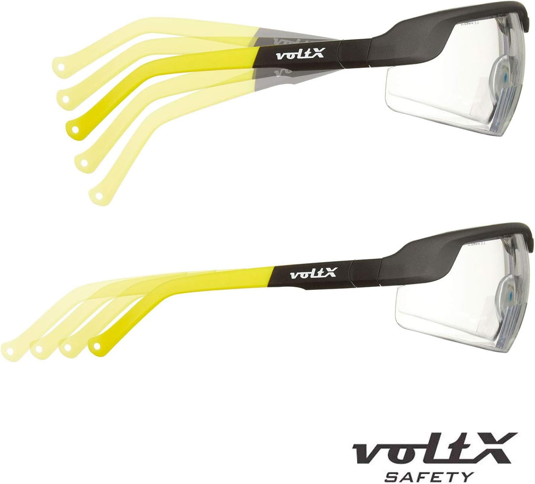 voltX 3 x GT ADJUSTABLE Bifokale Lesen Schutzbrille (KLAR, GELB, BRAUN +1.0 Dioptrie), EN166FT Zerti