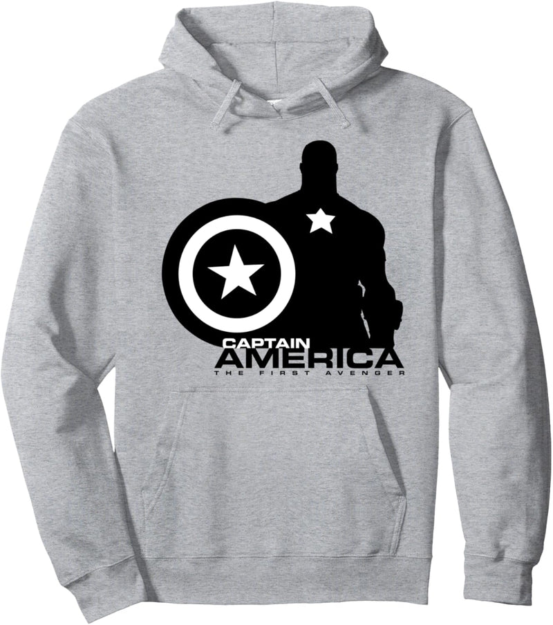 Marvel Captain America The First Avenger Shield Silhouette Pullover Hoodie