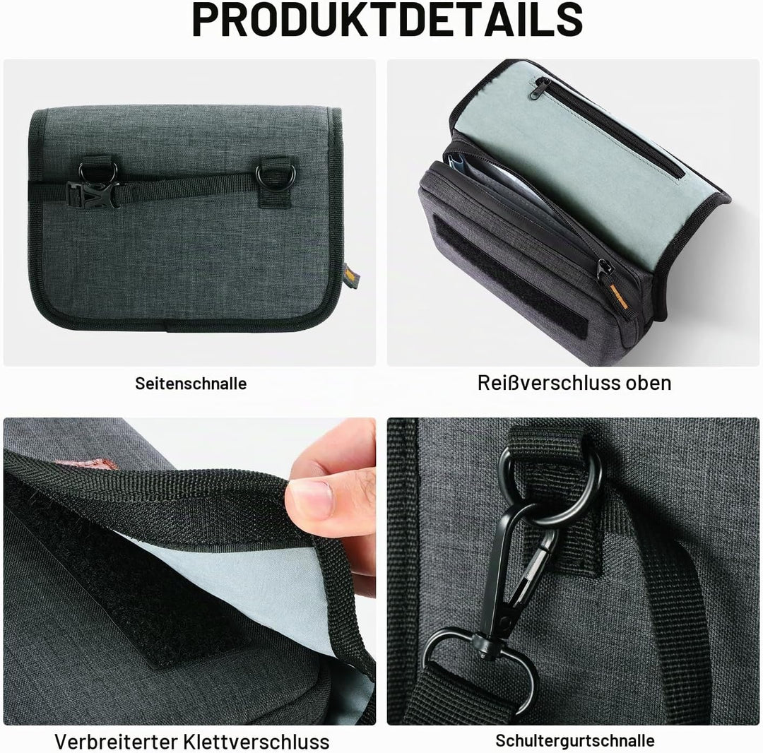 NEEWER Kamera Objektiv Filtertasche mit wasserabweisender Hartschale, 6 weichen Taschen, Schultergur