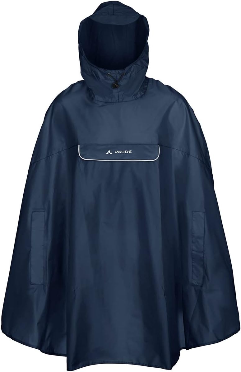 VAUDE Regenponcho Valdipino Poncho - Damen und Herren wasserdicht - Outdoorponcho Regenschutz mit in