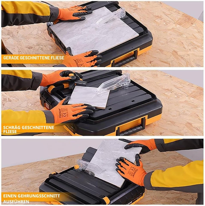 Hoteche elektrischer Fliesenschneider 500W mit Elektromagnetischem Schalter 5200RPM Arbeitsfläche 33