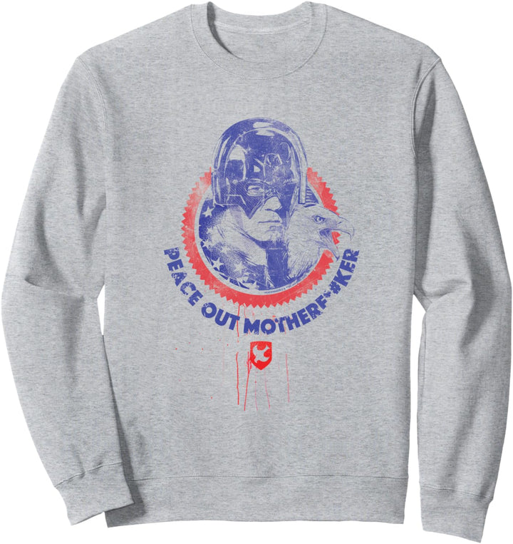 Peacemaker Peace Out Stamp Sweatshirt