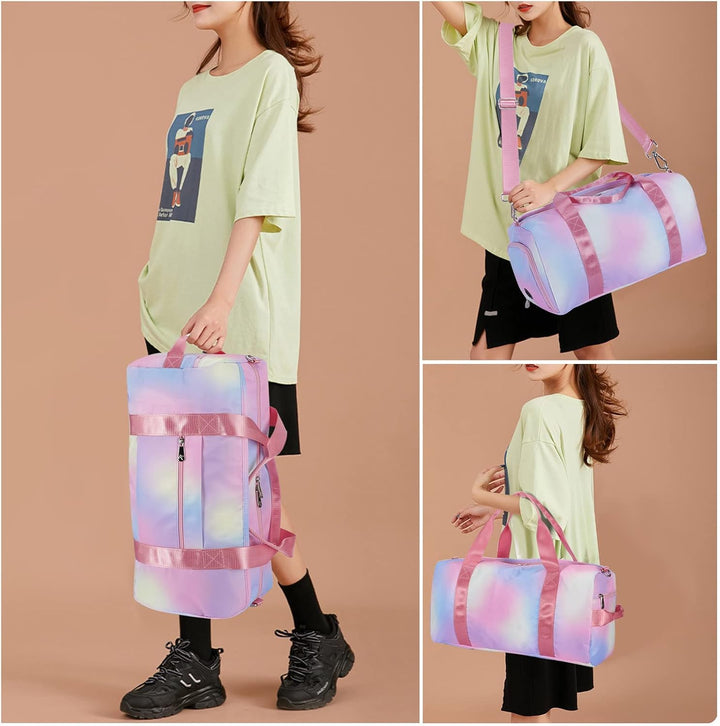 HAWEE Reisetasche Gross Herren Sporttasche Weekender Damen Faltbare Gym Bag mit Schuhfach & Nassfach