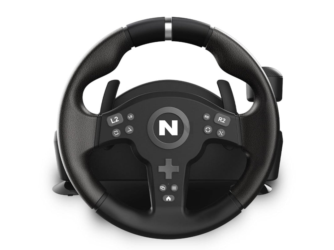 NITHO Drive Pro V200 Lenkrad mit Pedalen und Schalthebel, Gaming-Rennlenkrad für PC, PS4, Xbox One,