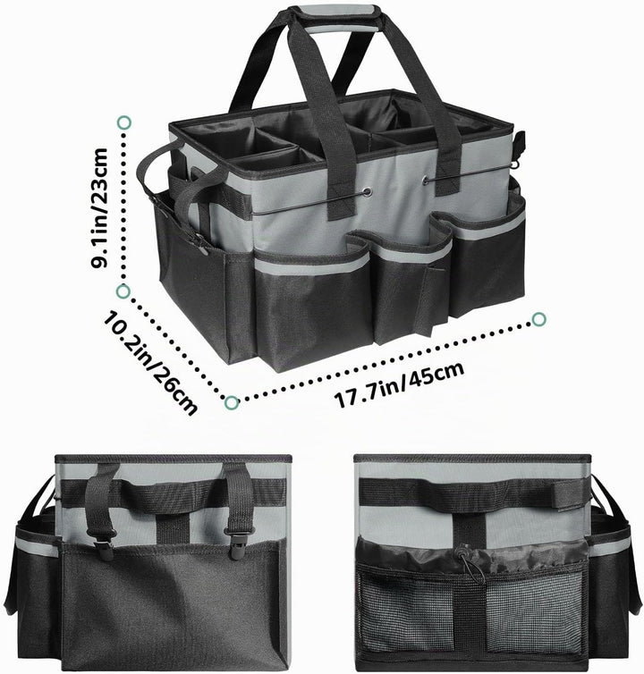 Boczif Reinigungs-Caddy-Tasche, tragbar, mit Griff, Schultergurten und Abnehmbarer Trennwand, Werkze