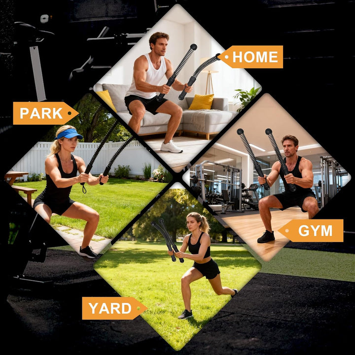2 Stück Battle Ropes Ohne Seil,Gewichtete Ropeless Battle Ropes,Tragbare Gewichtete Seile Ohne Seil,