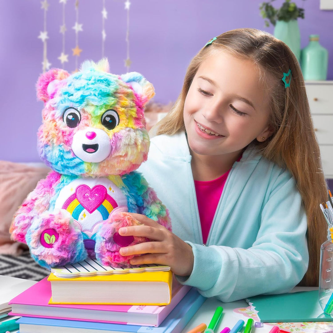 Basic Fun Care Bären 35 cm Plüsch – Caring Colours Bär aus der Cozy-Kollektion – weiches Kuschelspie