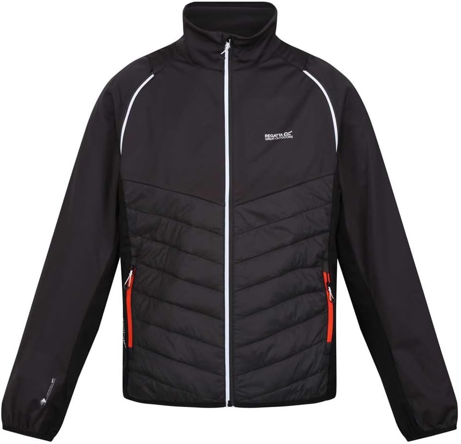 Regatta Herren 2in1 Daunenjacke/Weste Steren Hybrid S Ash/Black, S Ash/Black