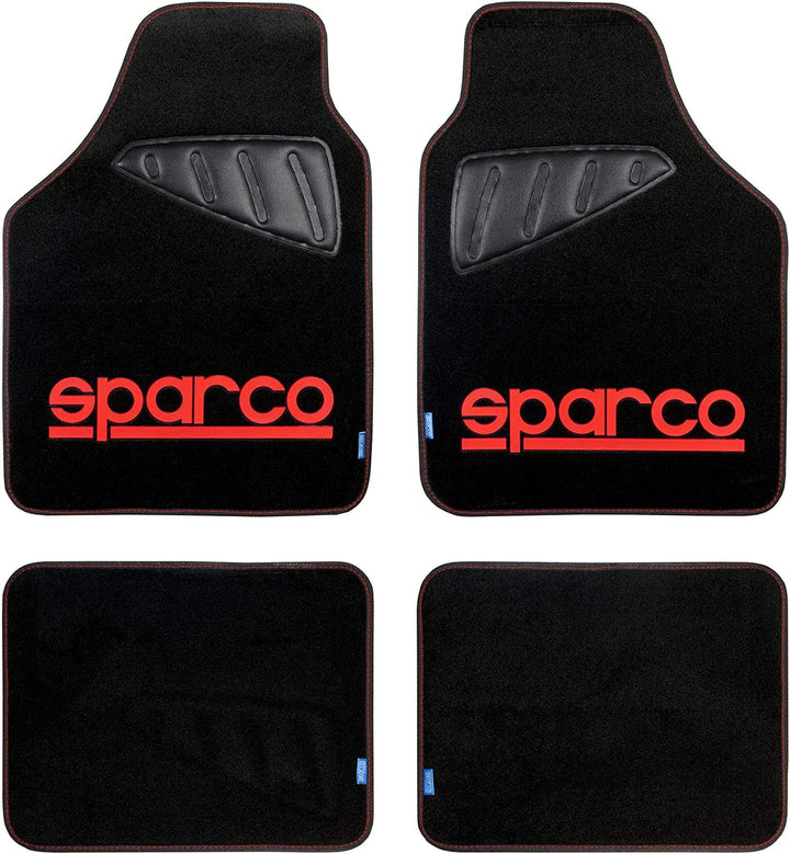Walser 16993 Sparco SPC Autoteppich, Schwarz/Rot SPC TEPPICH