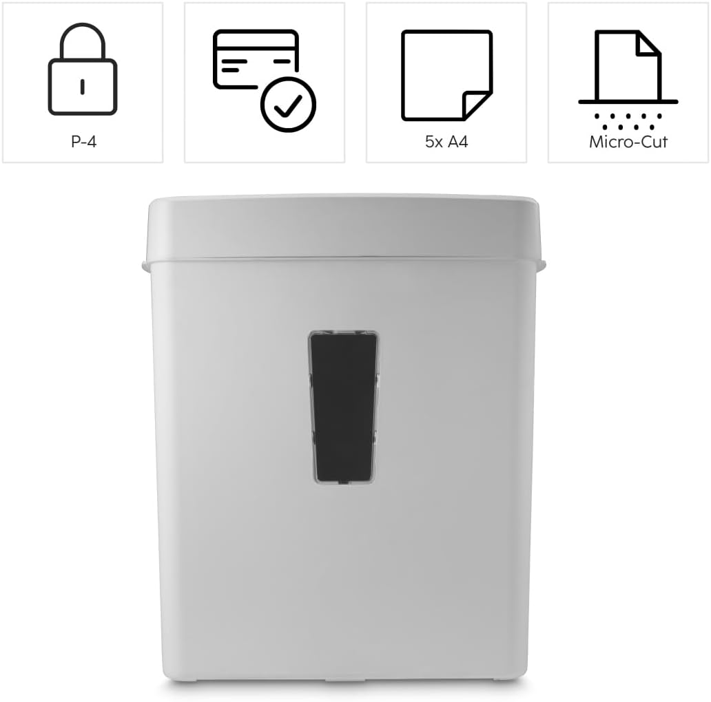 Aktenvernichter Prime M50CD-W, Schredder mit Sicherheitsstufe P5 T2 E2 O1