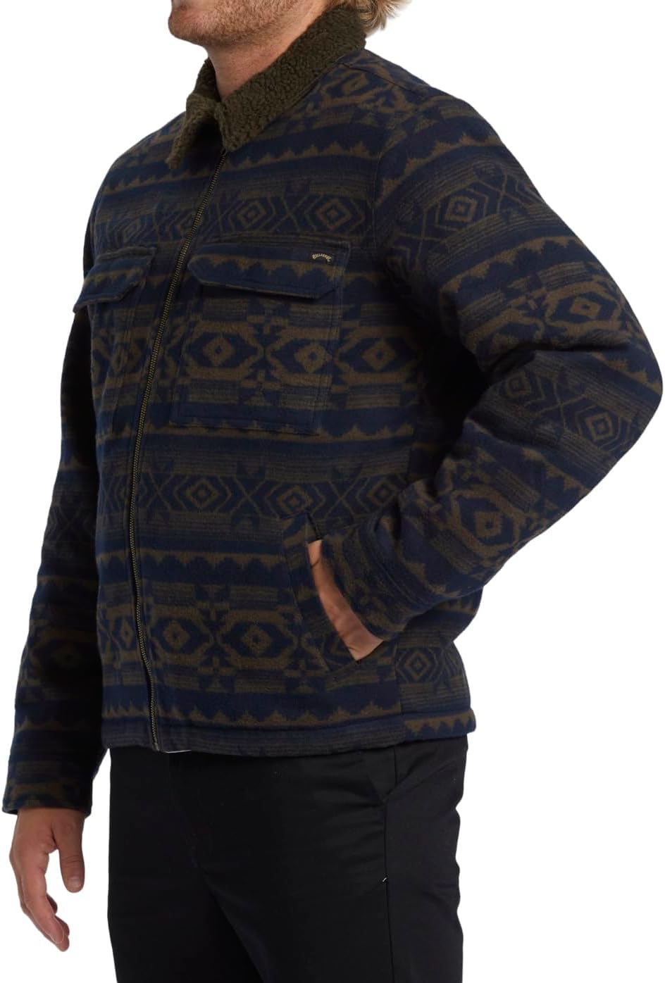 BILLABONG Herren Barlow Sherpa Jacke S DARK BROWN, S DARK BROWN