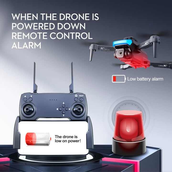 OBEST Drohne mit Kamera 4K, Faltbare RC FPV Drone | Hindernisvermeidung, One Key Start/Landen, Headl