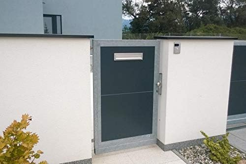A-050 Edelstahl Zahn Genomwurf Briefkasten ohne Namensschild – LETTERBOX24.de