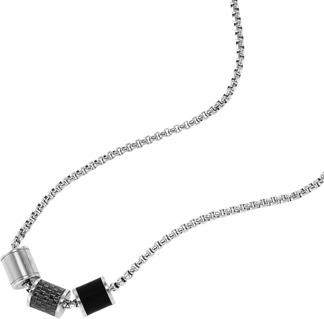 Emporio Armani Halskette Für Männer, 52,5 Cm Silber Edelstahl Halskette, EGS2383020