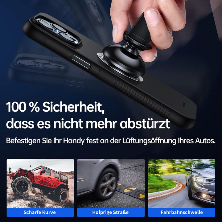 SYNCWIRE Magnetische Auto Handyhalterung, 360 Grad Drehbare Lüftungs-KFZ Halterung Handyhalter Kompa