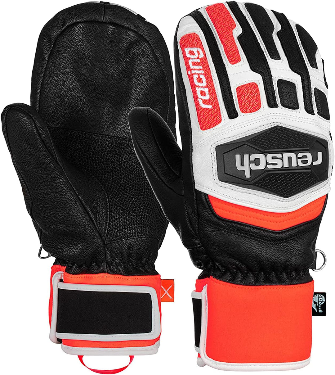 Reusch Herren Worldcup Warrior Team Fäustlinge 9.5 black / white / fluo red, 9.5 black / white / flu