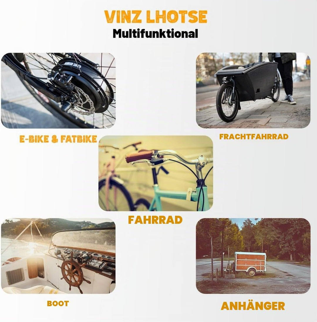 VINZ Lhotse ART 2 Faltschloss | Faltschloss mit Halterung | Fahrradschloss Fahrradschloss 95 cm | fü