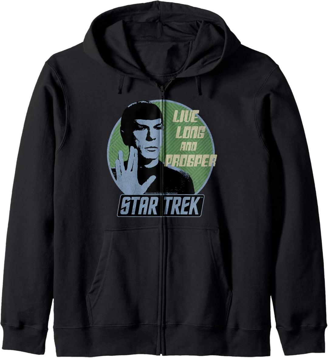 Star Trek Original Series Spock Prosper Retro Badge Kapuzenjacke