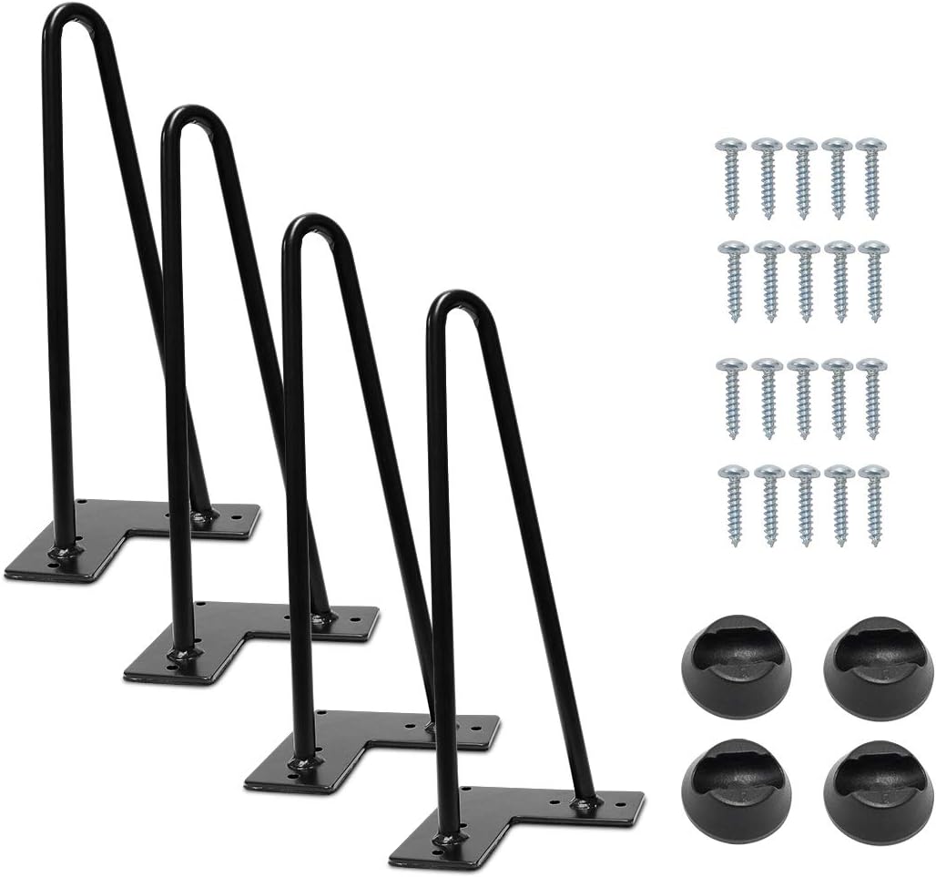 Signstek Tischbeine Möbelfüsse Metall Tisch Fuesse 30cm/12’’moebelfuesse für Kleiner Couchtisch, Sch