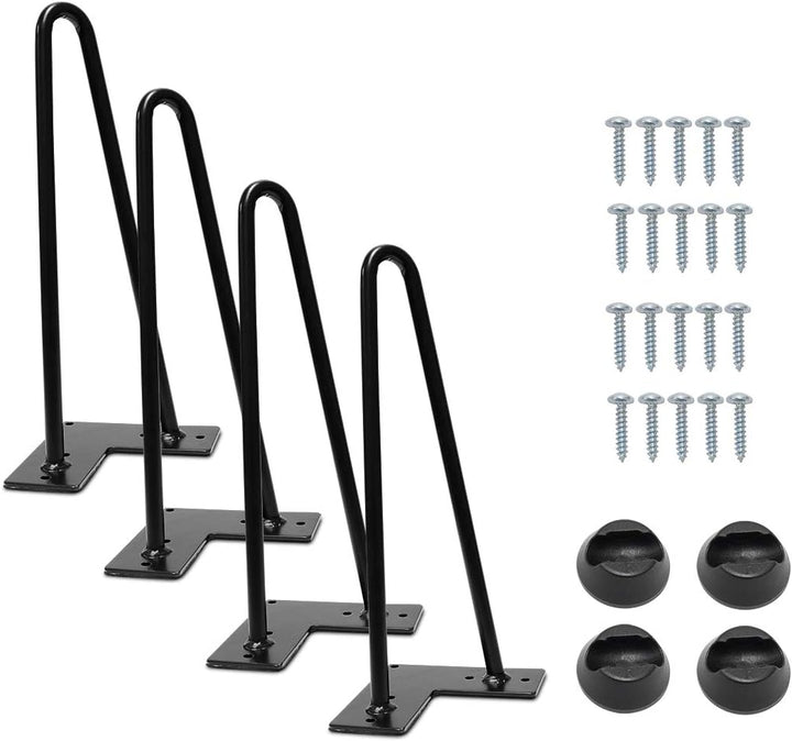 Signstek Tischbeine Möbelfüsse Metall Tisch Fuesse 30cm/12’’moebelfuesse für Kleiner Couchtisch, Sch