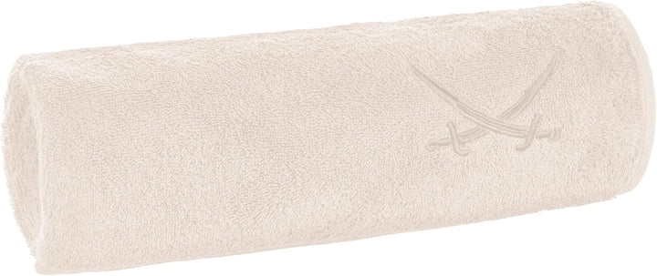 Sansibar Badetuch mit gesticktem Säbel Logo Strandtuch Saunatuch 100% Baumwolle 90x180 cm (2er Set,
