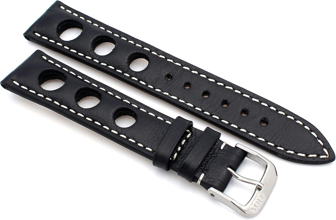 RIOS1931 Sulla Baikal Rallye Vintage Rindsleder Uhrenarmband handgemacht in Deutschland Robust 18mm