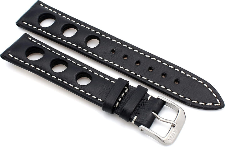 RIOS1931 Sulla Baikal Rallye Vintage Rindsleder Uhrenarmband handgemacht in Deutschland Robust 18mm