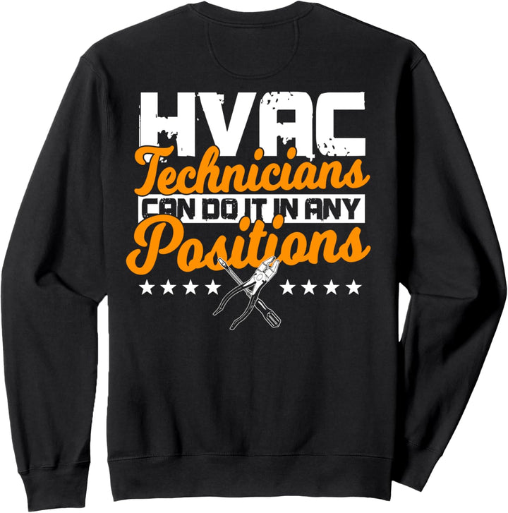 HVAC Technician Gifts Design On Back Of Clothing Sweatshirt