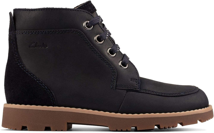 Clarks Jungen Heath Lace T Stiefelette 25 EU Marine, 25 EU Marine